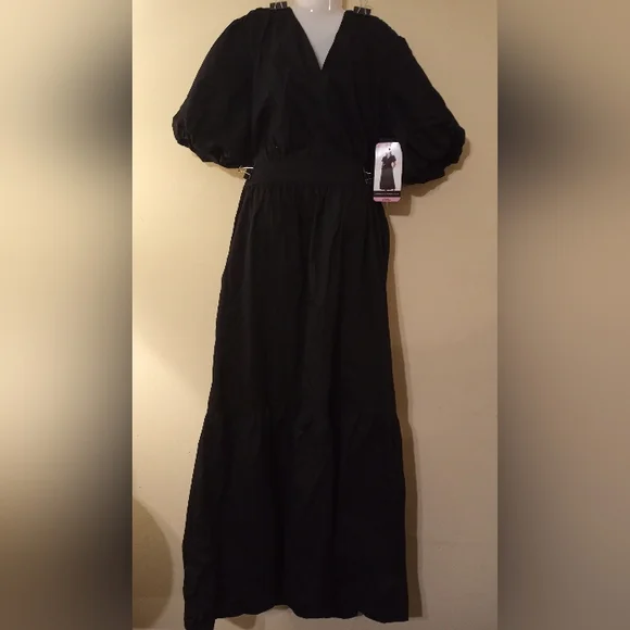 French Connection Black Midi Dress - Picture 3 of 4